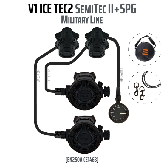 Afbeeldingen van Tecline V1 ICE TEC2 SemiTec II + SPG - Military Line