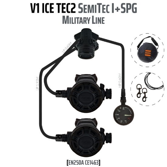 Afbeeldingen van Tecline V1 ICE TEC2 SemiTec I + SPG - Military Line