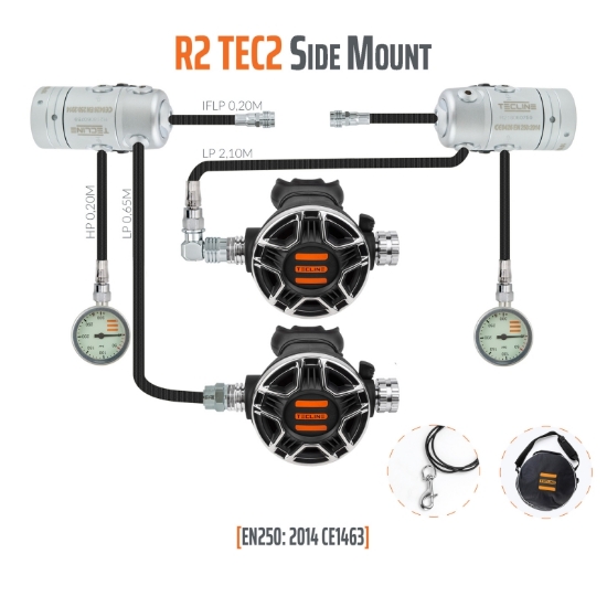 Afbeeldingen van Tecline R2 TEC2 Side Mount Set